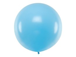 Balon lateksowe Gigant, Niebieski, Pastel Sky-Blue, 1m, 1 szt. Partydeco