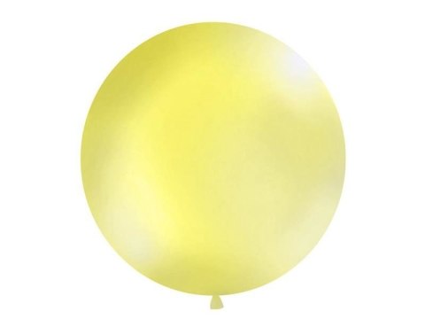 Balon lateksowy Gigant, Żółty, Pastel Yellow, 1m, 1 szt. Partydeco Balon lateksowy Gigant, Żółty, Pastel Yellow, 1m, 1 szt. Partydeco