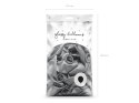 Balony lateksowe Glossy, Chrome, Srebrne, 30cm, 50 szt. Partydeco