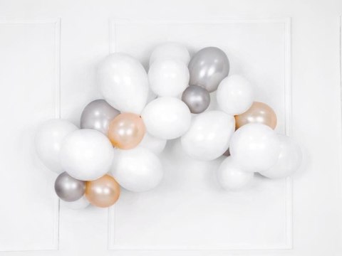 Balony lateksowe Strong, Białe, Pastel Pure White, 30cm, 100 szt. Partydeco Balony lateksowe Strong, Białe, Pastel Pure White, 30cm, 100 szt. Partydeco