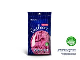 Balony lateksowe Strong, Fuksja, Pastel Fuchsia, 12cm, 100 szt. Partydeco