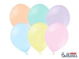 Balony lateksowe Strong, Kolorowe, Pastel Mix, 30 cm, 10 szt. Partydeco