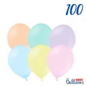 Balony lateksowe Strong, Kolorowe, Pastel Mix, 30 cm, 100 szt. Partydeco