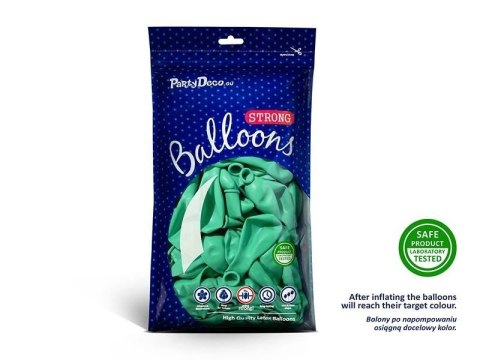 Balony lateksowe Strong, Miętowe, Pastel Mint Green, 30cm, 10 szt. Partydeco Balony lateksowe Strong, Miętowe, Pastel Mint Green, 30cm, 10 szt. Partydeco