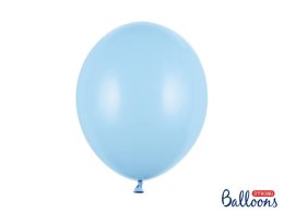 Balony lateksowe Strong, Niebieskie, Pastel Baby Blue, 30cm, 50 szt. Partydeco