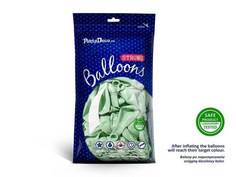 Balony lateksowe Strong, Pistacjowe, Pastel Pistachio, 30cm, 10 szt. Partydeco Balony lateksowe Strong, Pistacjowe, Pastel Pistachio, 30cm, 10 szt. Partydeco