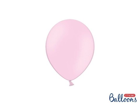 Balony lateksowe Strong, Różowe, Pastel Baby Pink, 12cm, 100 szt. Partydeco