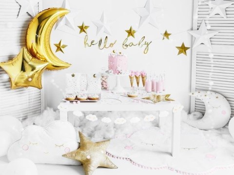 Baner Little Star - Hello Baby, złoty, 18x70cm Partydeco Baner Little Star - Hello Baby, złoty, 18x70cm Partydeco