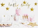 Baner Little Star - Hello Baby, złoty, 18x70cm Partydeco