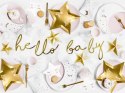 Baner Little Star - Hello Baby, złoty, 18x70cm Partydeco