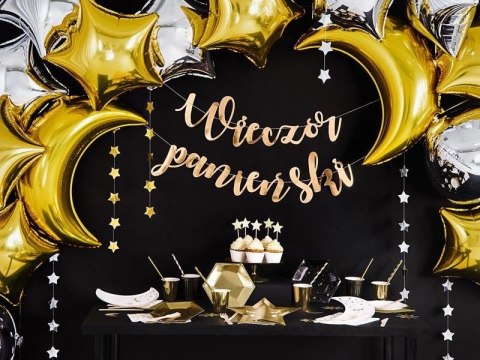 Baner Wieczór panieński, złoty, 150x21,5cm Partydeco Baner Wieczór panieński, złoty, 150x21,5cm Partydeco