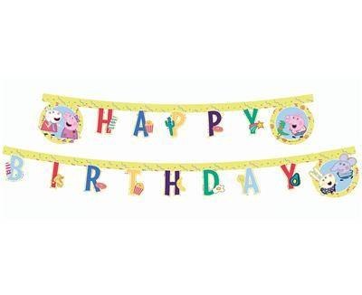 Banner Peppa Pig-Happy Birthday, 230 cm Procos