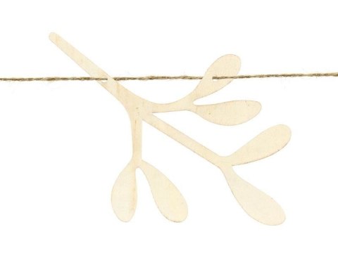 Drewniana girlanda Jemioła, 127cm Partydeco Drewniana girlanda Jemioła, 127cm Partydeco