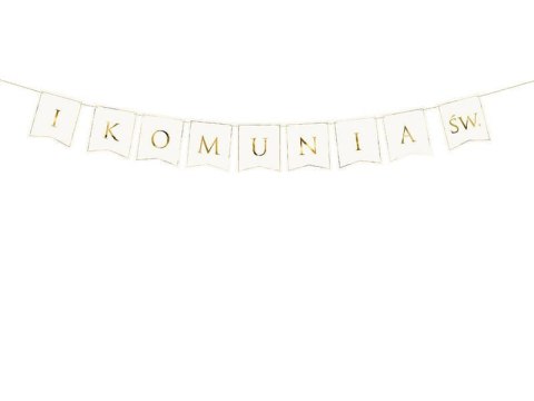 Girlanda, Baner I Komunia Święta, 15x133cm Partydeco Girlanda, Baner I Komunia Święta, 15x133cm Partydeco