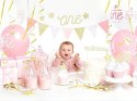 Girlanda Birthday - Różowe Flagietki, 1,3m Partydeco