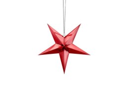Gwiazda papierowa czerwona, 30cm Partydeco
