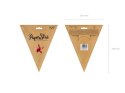 Gwiazda papierowa czerwona, 30cm Partydeco