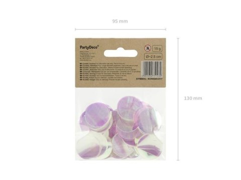 Konfetti Kółka, opalizujący, 15g Partydeco Konfetti Kółka, opalizujący, 15g Partydeco