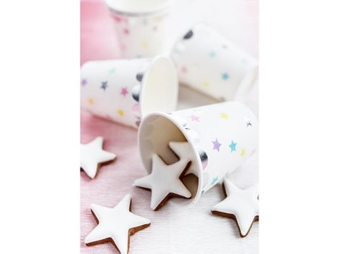 Kubeczki Jednorożec - Gwiazdki, 180 ml (1 op. / 6 szt.) Partydeco Kubeczki Jednorożec - Gwiazdki, 180 ml (1 op. / 6 szt.) Partydeco