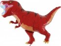 Balon Foliowy - Czerwony Dinozaur T-Rex 90 cm Grabo Grabo