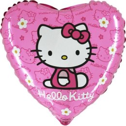 Balon Foliowy Serce Hello Kitty różowe- 46 cm Grabo