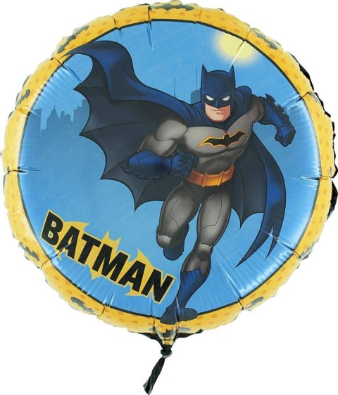 Balon foliowy Batman okrągły 46 cm Grabo