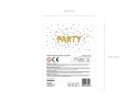 Balon foliowy Litera X 35cm, Złota Partydeco