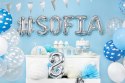Balon foliowy Litera J, 35cm, Srebrna Partydeco