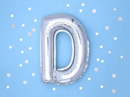 Balon foliowy Litera N, 35cm, Srebrna Partydeco