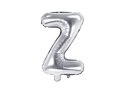 Balon foliowy Litera Z 35cm, Srebrna Partydeco