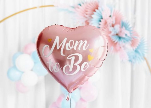 Balon foliowy Mom to Be, 35cm, różowy Partydeco Balon foliowy Mom to Be, 35cm, różowy Partydeco