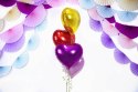 Balon foliowy Serce, 45cm, Ciemny Róż Partydeco