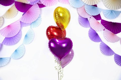 Balon foliowy Serce, 45cm, Ciemny Róż Partydeco Balon foliowy Serce, 45cm, Ciemny Róż Partydeco