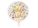 Balon foliowy Sto lat! Jasny różowy boho, 35cm Partydeco