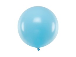 Balon lateksowy Gigant, Błękitny, Pastel Light Blue, 60cm, 1szt. Partydeco