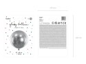 Balon lateksowy Gigant, Glossy, Chrome, Srebrny, 60cm, 1 szt. Partydeco
