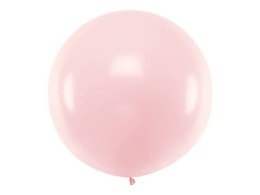 Balon okrągły, Pastel Pale Pink blady Róż, 60cm Partydeco