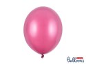 Balony Strong, Metaliczne Hot Pink, różowe 30cm, 10 szt. Partydeco