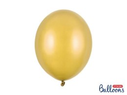 Balony Strong Metaliczne Złote, 30cm, 100 szt. Partydeco