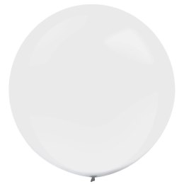 Balony lateksowe Białe, Decorator Standard Frosty White, 61cm, 4 szt. Amscan / Anagram