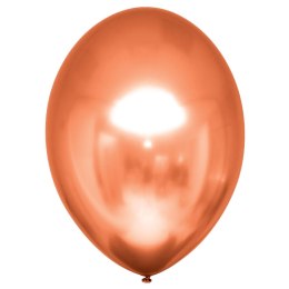 Balony lateksowe Bursztynowe, Decorator Satin Luxe Chrome Amber, 28cm, 50 szt. Amscan / Anagram