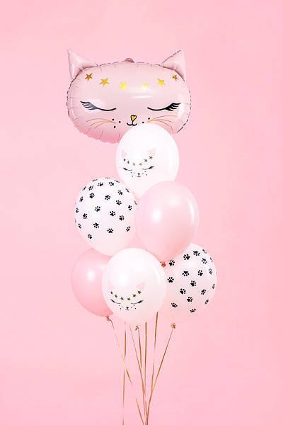 Balony lateksowe Kotek, mix, 30cm, 6 szt. Partydeco Balony lateksowe Kotek, mix, 30cm, 6 szt. Partydeco