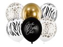 Balony lateksowe Panieński Girls Night Out, mix, 30cm, 6 szt. Partydeco