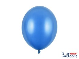 Balony lateksowe Strong, Chabrowe, Metallic Cornflower Blue 30cm, 10 szt. Partydeco