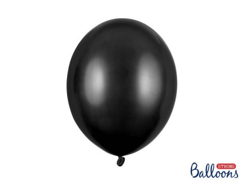 Balony lateksowe Strong, Czarne, Metallic Black, 30cm, 100 szt. Partydeco Balony lateksowe Strong, Czarne, Metallic Black, 30cm, 100 szt. Partydeco