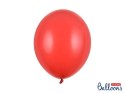 Balony lateksowe Strong, Czerwone, Pastel Poppy Red, 30cm, 10 szt. Partydeco