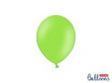 Balony lateksowe Strong, Jasno Zielone, Pastel Bright Green, 12cm, 100 szt. Partydeco