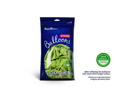 Balony lateksowe Strong, Jasno Zielone, Pastel Bright Green, 30cm, 10 szt Partydeco Balony lateksowe Strong, Jasno Zielone, Pastel Bright Green, 30cm, 10 szt Partydeco