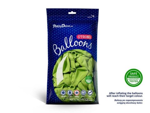 Balony lateksowe Strong, Limonkowe, Pastel Lime Green, 30cm, 10 szt. Partydeco Balony lateksowe Strong, Limonkowe, Pastel Lime Green, 30cm, 10 szt. Partydeco