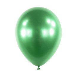 Balony lateksowe Zielone, Decorator Satin Luxe Chrome Emerald, 28cm, 50 szt. Amscan / Anagram